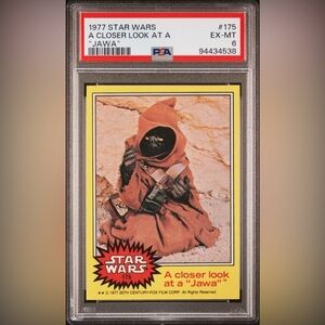 1977 Star Wars #175 A Closer Look At A Jawa PSA 6 FRESHLY GRADED